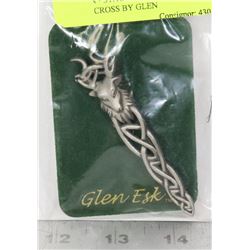 KILT PIN - STAG HIGHLAND STAG CELTIC CROSS BY GLEN
