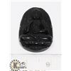 Image 1 : #202-BLACK OBSIDIAN BUDDHIST PENDANT 34.59g