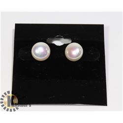 #173-FRESH WATER PEARL EARRINGS 9-10 mm