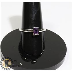 #178-PURPLE AMETHYST RING SIZE 7.7
