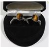Image 1 : PAIR OF WOMEN NATURAL TIGER EYE RING