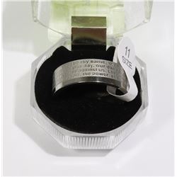 "LORDS PRAYER" MENS RING SIZE 11