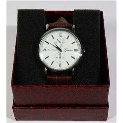 NEW MENS GENEVA "PLATINUM" WATCH