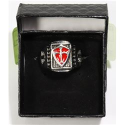 316L STAINLESS STEEL KNIGHTS TEMPLAR SIZE 11