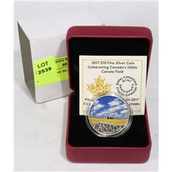 2017 $10 FINE SILVER COIN. CURRENCY