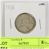 Image 1 : 1938 CANADIAN SILVER 25 CENT COIN