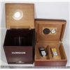 Image 1 : HUMIDORS (2) WITH COHIBA AND MONTECRISTO CIGARS