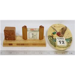 2 VINTAGE PERPETUAL CALENDARS