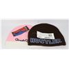 Image 1 : TWO NEW HUSTLER TOQUES (ONE PINK, ONE BROWN)