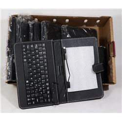 FLAT OF TABLET HOLDERS WITH BUILT IN KEYBOARDS