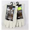 Image 1 : TWO NEW BOB DALE LEATHER WINTER LINED GLOVES