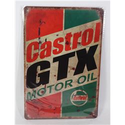 NEW CASTROL GTX MOTOR OIL METAL SIGN