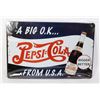 Image 1 : NEW PEPSI COLA METAL SIGN