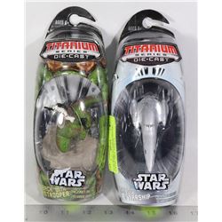 LOT OF TWO STAR WARS TITANIUM SERIES DIE CAST