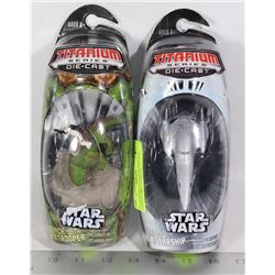 LOT OF TWO STAR WARS TITANIUM SERIES DIE CAST