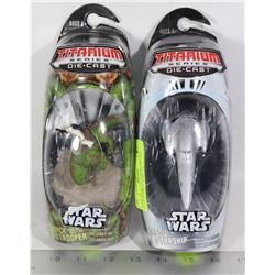 LOT OF TWO STAR WARS TITANIUM SERIES DIE CAST