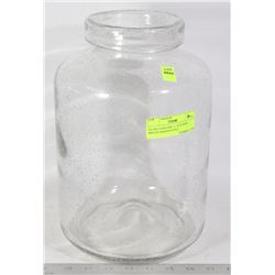 GLASS VASE/JAR- LARGE WIDE MOUTH MASON STYLE