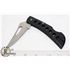 Image 1 : FOLDING KNIFE W/BLACK HANDLE - 4 "