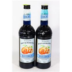 TWO BOTTLES OF BLUE CURACAO 750ML FLAVOUR
