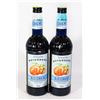 Image 1 : TWO BOTTLES OF BLUE CURACAO 750ML FLAVOUR