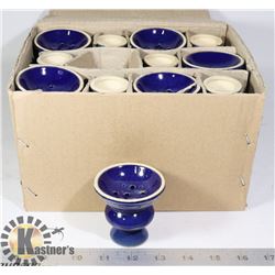 CASE OF BLUE INCENSE BURNERS/ HOLDERS