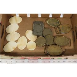 SOLID BRASS BELT BUCKLES WITH UNMOUNTED