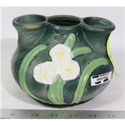 VINTAGE ROSEVILLE GREEN VASE