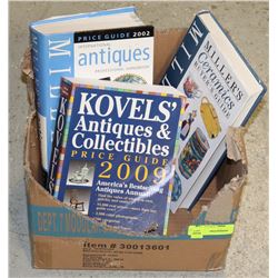 ESTATE BOX WITH BOOK ABOUT COLLECTING ANTIQUES