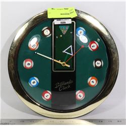 VINTAGE BILLIARDS CLOCK