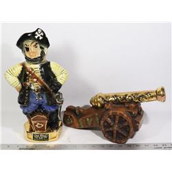 TWO VINTAGE LIQUOR DECANTERS