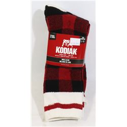 2PK OF KODIAK WOOL BLEND SOCKS; SIZE L/G