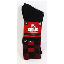 2PK OF KODIAK WOOL BLEND SOCKS; SIZE L/G