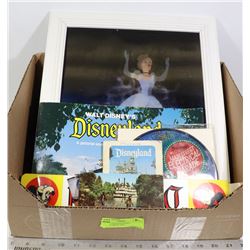BOX OF VINTAGE DISNEY COLLECTIBLES AND