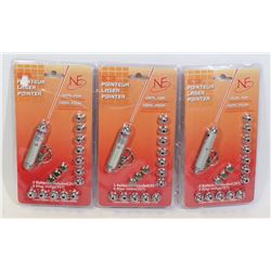 LOT OF THREE LASER POINTER SETS