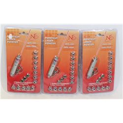 LOT OF THREE LASER POINTER SETS