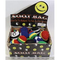 RETAIL DISPLAY OF FOOT BAGS