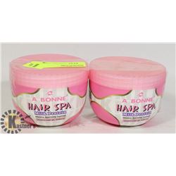 TWO TUBS OF HAIR SPA MILK PROTEIN TREATMENT