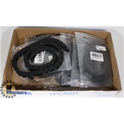 FLAT OF 15MM X 30MM BLACK PLASTIC CHAIN CABLE