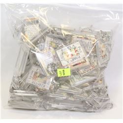 BAG OF ASSORTED NAMES KEYCHAINS