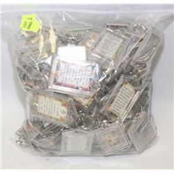 BAG OF ASSORTED NAMES KEYCHAINS