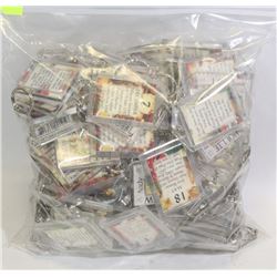 BAG OF ASSORTED NAMES KEYCHAINS