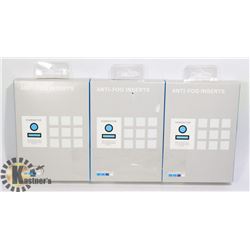 3 PACKS OF ANTI FOG INSERTS FOR GOPRO