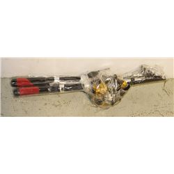 TWO TELESCOPIC FISHING RODS SOLD WITH 2 REELS