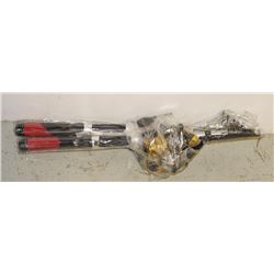 TWO TELESCOPIC FISHING RODS SOLD WITH 2 REELS