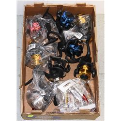 FLAT OF FISHING REELS