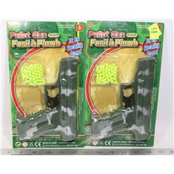 TWO KIDS PLASTIC PELLET GUNS