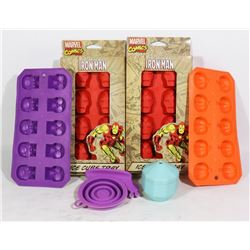 FLAT OF SILICONE MOLDS FOR ICE/ CANDY MAKING