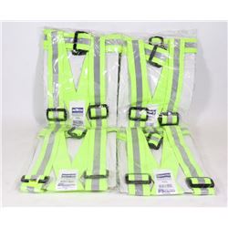 4 NORTON HI VIZ SAFETY BELTS