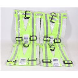 4 NORTON HI VIZ SAFETY BELTS