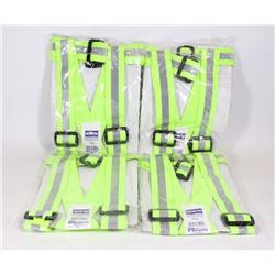4 NORTON HI VIZ SAFETY BELTS